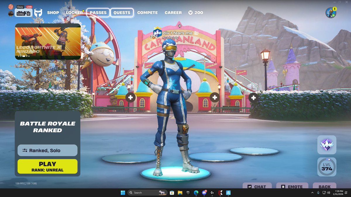 Jackson49533000's tweet photo. all requirements to play tournaments are met but it says my rank isn't high enough to play even though i am unreal. Any fixes so i can at least play west trials?
@FNCompetitive 
@FortniteStatus https://t.co/fEPowdt0UK