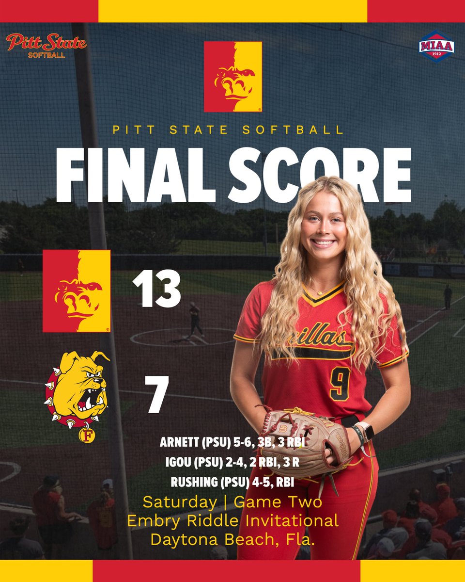 Pitt State Athletics 🦍 tweet media