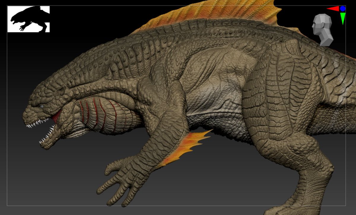 Zeeshan95697966's tweet photo. Sculpt complete. Next Step: Retopology
#Godzillafanart #Godzilla #godzillaredzone #redzone #Zbrush #3dart #shingodzilla #GodzillaXKongSupernova #GodzillaMinusOne #ゴジラ https://t.co/v6NWDvlB5z