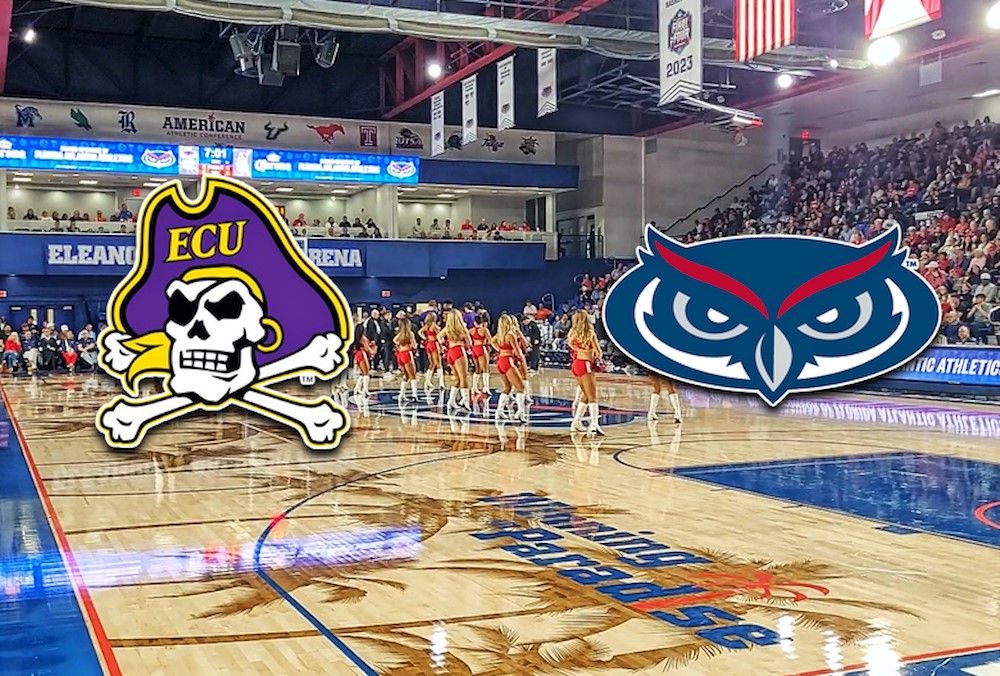 FAU_Owls_Nest's tweet image. JUST IN ▶️ #FAU opens as 12.5 PT FAVORITES for tomorrow's contest vs #ECU at The Elly. Tip off is 2:00 PM. #GoOwls 👌