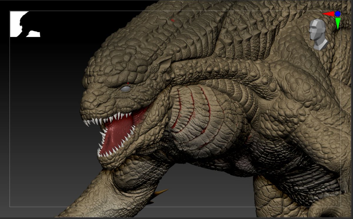 Zeeshan95697966's tweet photo. Sculpt complete. Next Step: Retopology
#Godzillafanart #Godzilla #godzillaredzone #redzone #Zbrush #3dart #shingodzilla #GodzillaXKongSupernova #GodzillaMinusOne #ゴジラ https://t.co/v6NWDvlB5z