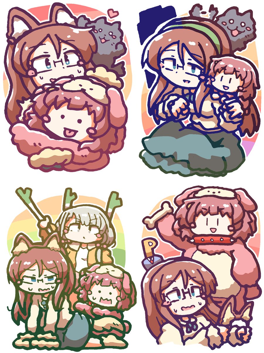 hanareyakuroha's tweet image. #今月描いた絵を晒そう
1月はゆっくり...と思ったらなんかあっという間。寄稿の漫画が計20ページ＋イラスト2枚の作業もあったので結果的にはあせあせ、漫画考えるの大変🧠