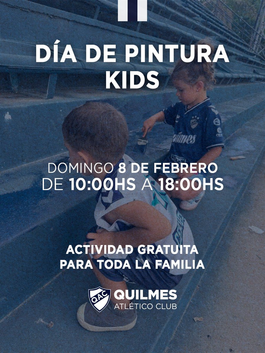 🎨 𝐃𝐢́𝐚 𝐝𝐞 𝐏𝐢𝐧𝐭𝐮𝐫𝐚 𝐊𝐢𝐝𝐬 𝐞𝐧 𝐞𝐥 𝐄𝐬𝐭𝐚𝐝𝐢𝐨 𝐂𝐞𝐧𝐭𝐞𝐧𝐚𝐫𝐢𝐨

Los invitamos a dejar su huella en nuestra casa en una jornada especial, gratuita y pensada para compartir entre grandes y chicos 🇫🇮

🗓️ Domingo 8/2 | 🕒 10 a 18 hs
📍 Platea del Estadio