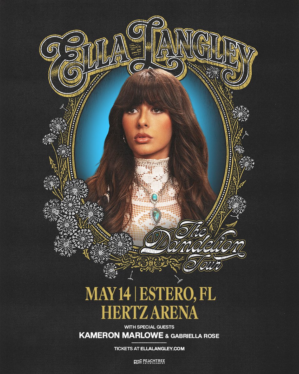 🚨JUST ANNOUNCED🚨
Ella Langley is bringing 'The Dandelion Tour' to Hertz Arena on May 14th! Be one of the first to get tickets on Friday, February 6th, at 10AM. 🤠 Get ready to rally!