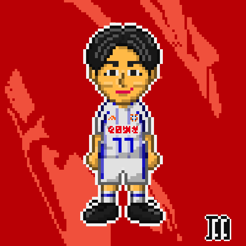 サッカー選手ドット絵】(2026) #アルビレックス新潟 #舩木翔 選手