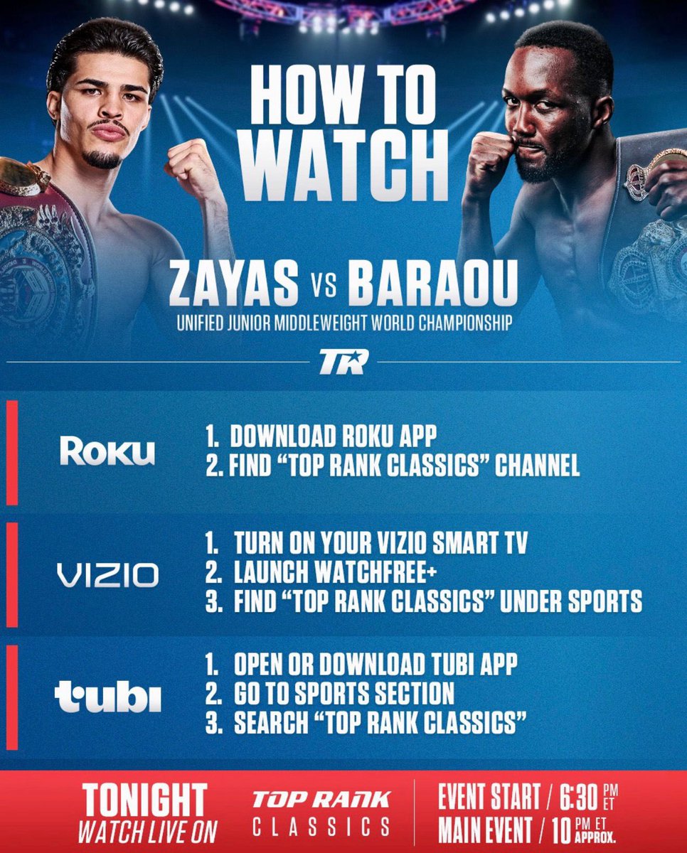 cesarziade's tweet photo. Hoy en vivo, Xander Zayas (22-0-0 ,13 KOs)  🇵🇷 Vs. Abass Baraou 🇩🇪 (17-1-0, 9KOs) , desde el Coliseo de Puerto Rico, San Juan, por la unificación de titulos Junior SuperWelterWeight  WBA- WBO.  A partir de las 6:30pm hora de PR . @RimasSports #zayasbaraou #boxing #boxeo https://t.co/rptHgJmwS1