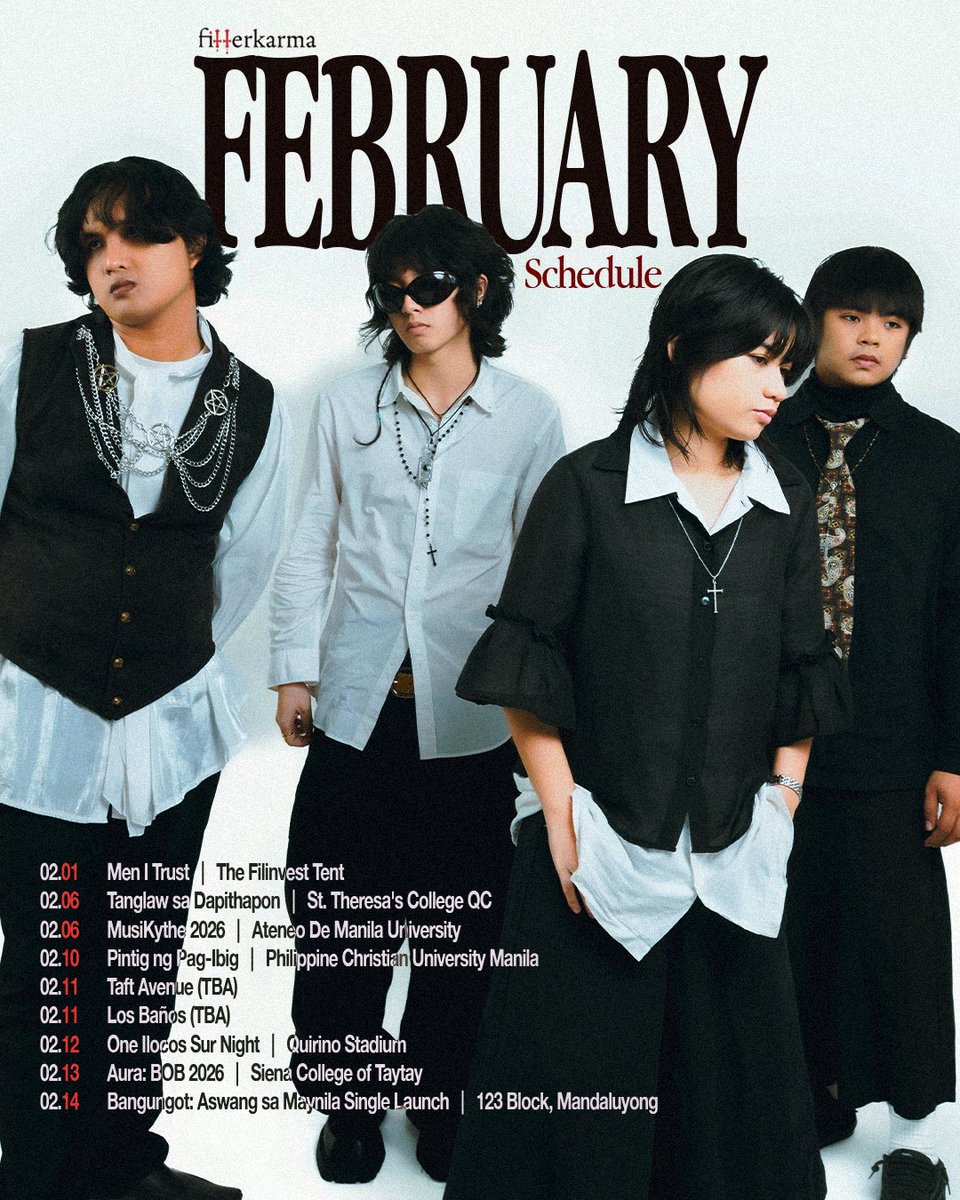 fitterkarma will be playing a series of shows this February. Come find us on these dates.