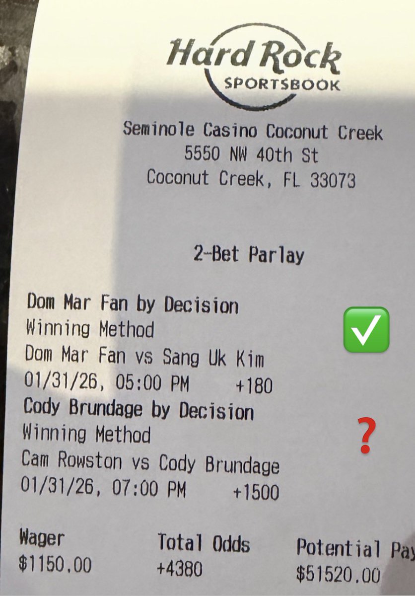 Cody by decision up next boys lol