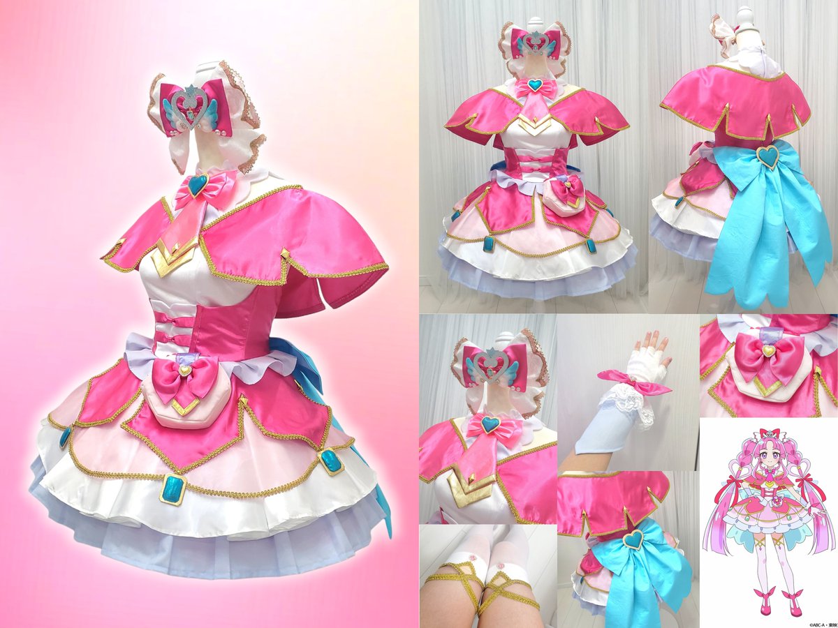 名探偵プリキュアの放送開始に合わせてコスプレ衣装を作りました