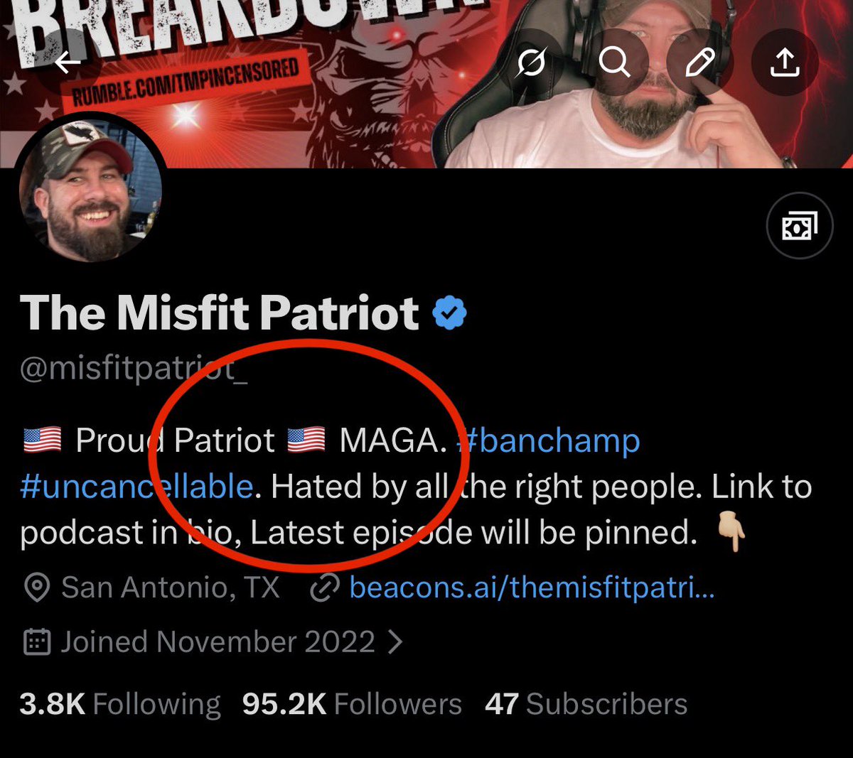 The Misfit Patriot tweet media