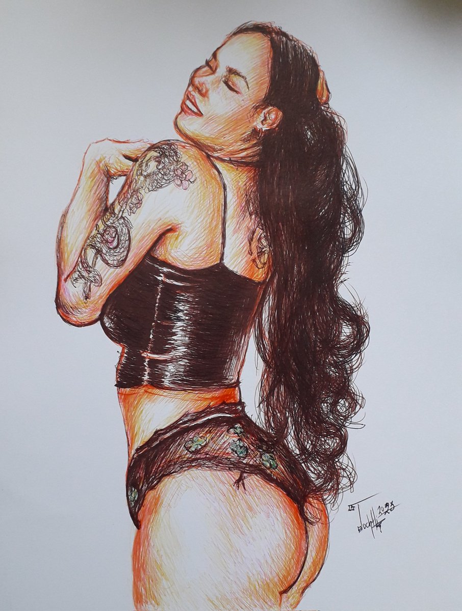 PinUp Girl
Dibujo a bolígrafo 2023
#arte #tochtlimartinezarte
#dibujoaboligrafo #artefigurativo
#sonyamay