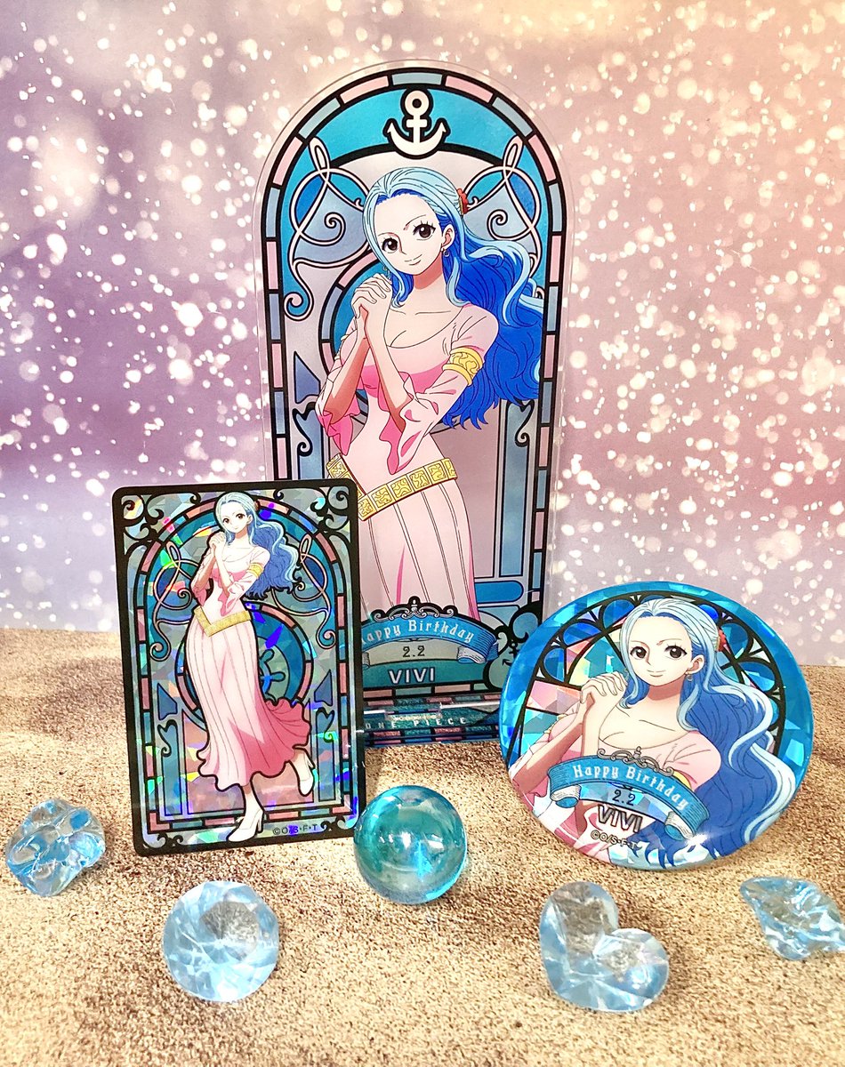 新商品】麦わらストア限定 [2.2 ビビ] ◇HBDステンドグラス風アクリル