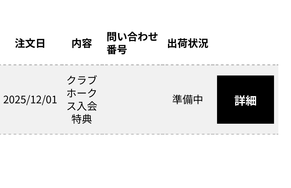 ✦/年始発送ページ いつになったら発送されるんじゃい #sbhawks
