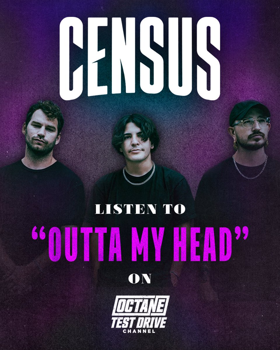 Listen to “Outta My Head” on <a href="/SiriusXMOctane/">Octane</a> Test Drive for our Octane debut! If you wanna hear more Census on Octane, use #octanetestdrive and tag <a href="/SiriusXMOctane/">Octane</a> &amp; <a href="/josemangin/">Jose "Metal Ambassador" Mangin</a> to let ‘em know! 🤘