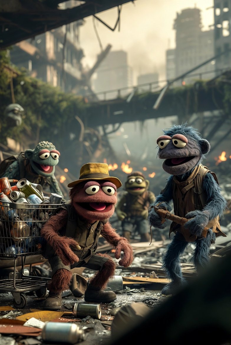 BarbarianDisco's tweet photo. I'm telling you there is something to a Muppet Post Apocalypse MMO https://t.co/2kDxgKp0WL