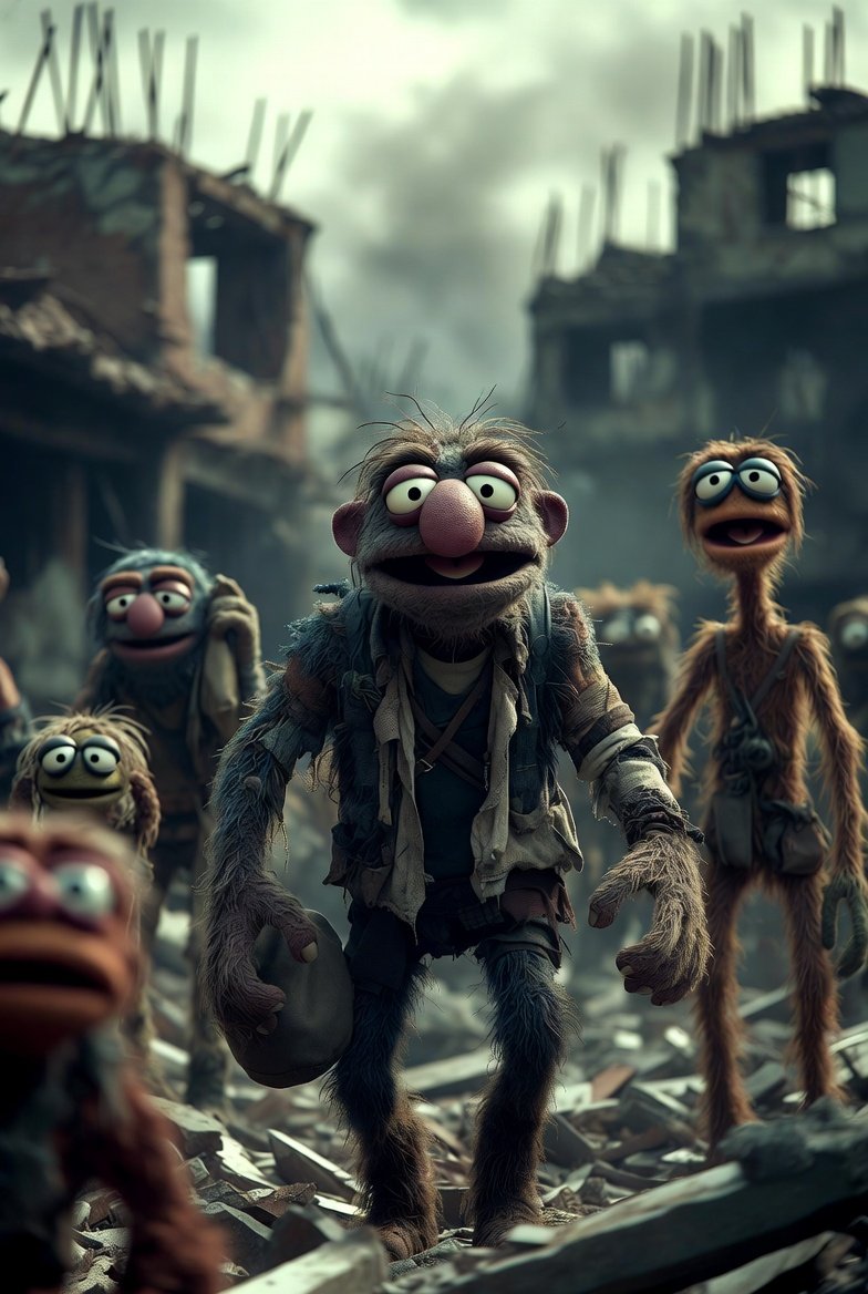 BarbarianDisco's tweet photo. I'm telling you there is something to a Muppet Post Apocalypse MMO https://t.co/2kDxgKp0WL