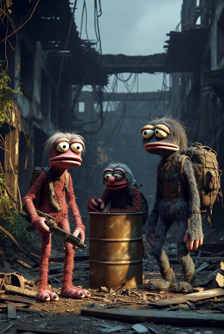 BarbarianDisco's tweet photo. I'm telling you there is something to a Muppet Post Apocalypse MMO https://t.co/2kDxgKp0WL