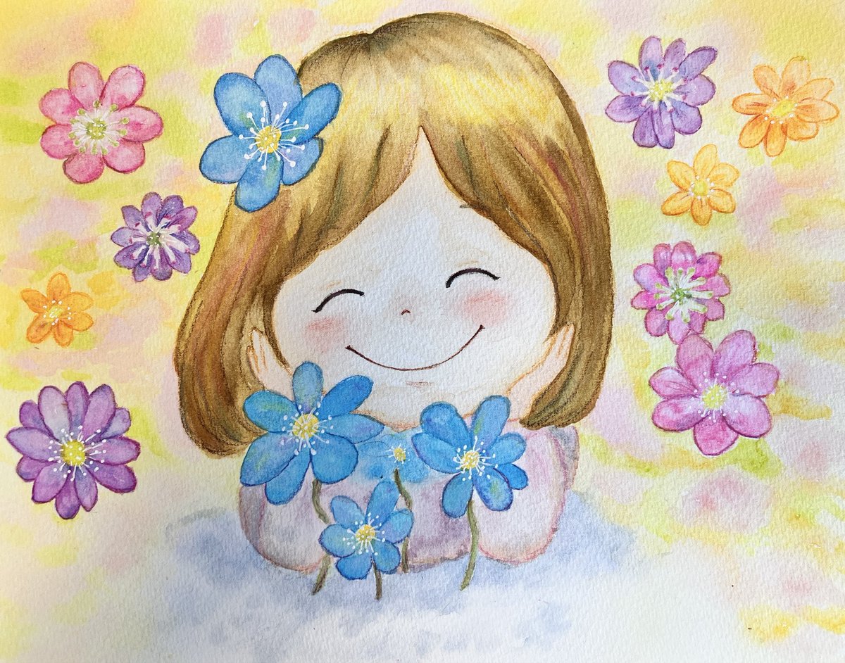 _luna_rie_'s tweet photo. 受験生応援
「自分を信じて🌸」

ミスミソウ（雪割草）
花言葉・・・自信・信頼
厳しい冬の寒さに負けず、雪の中でじっと春を待ち続けて早春に雪を割るように花を咲かせる花

今までやってきたことがきっと実となり花となる☺️

#水彩 #受験生　#花言葉　#イラスト　#illustration #watercolor https://t.co/Va39eRyWnQ