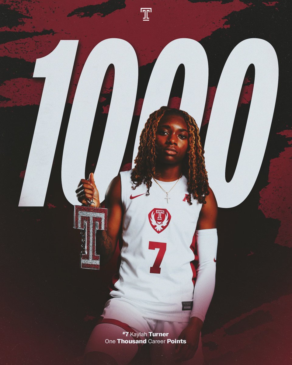 templewbb's tweet photo. Open tre 3️⃣ for Kaylah!

Welcome to the 1000 Career Points Club!

#GoOwls https://t.co/Im0i0wBVbA