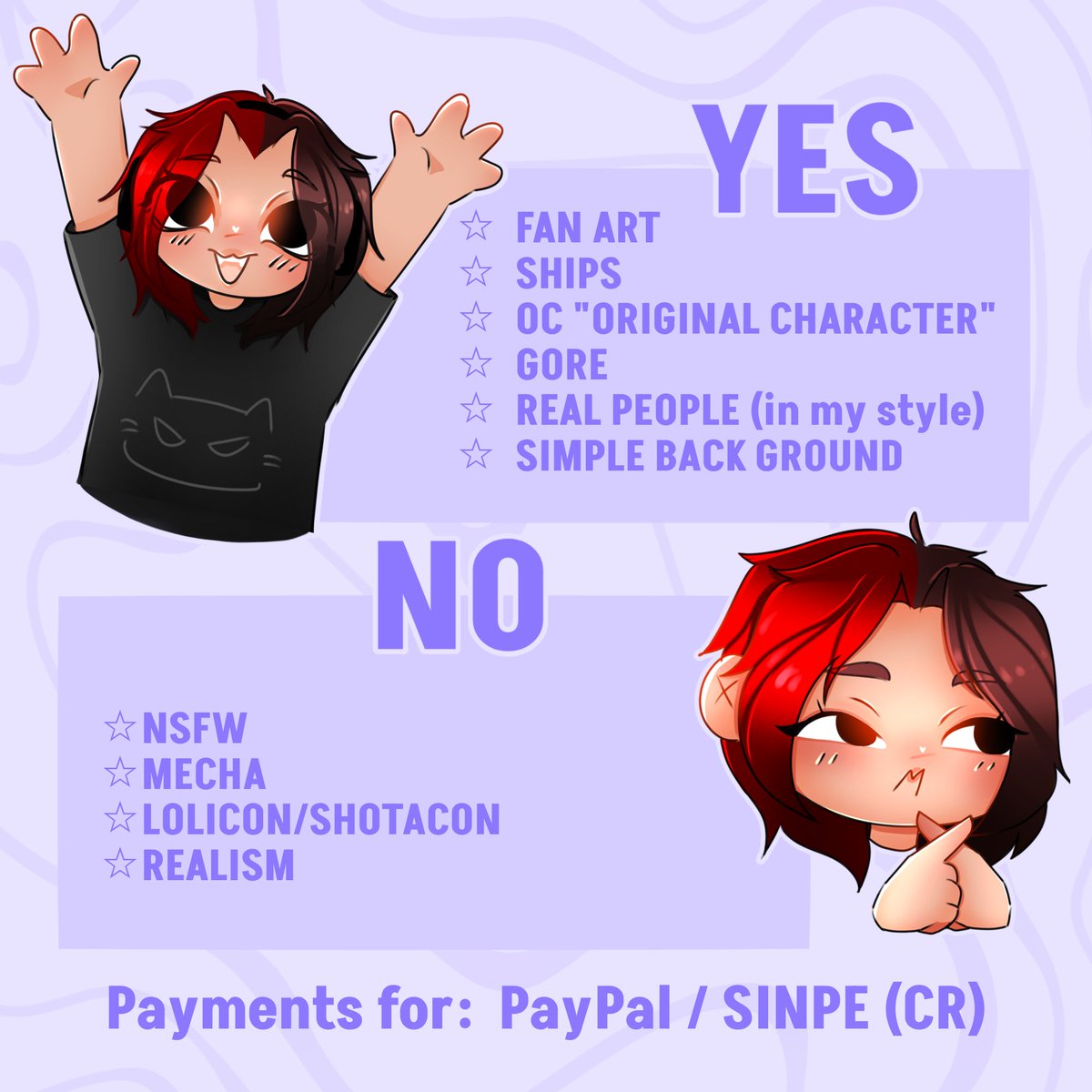 Etty_art's tweet photo. Estoy abriendo comisiones, escríbeme vía mensaje si te interesa <3
#commisionsopen #commisionart #commisionsheet #comisiones https://t.co/QzyoNfV26p
