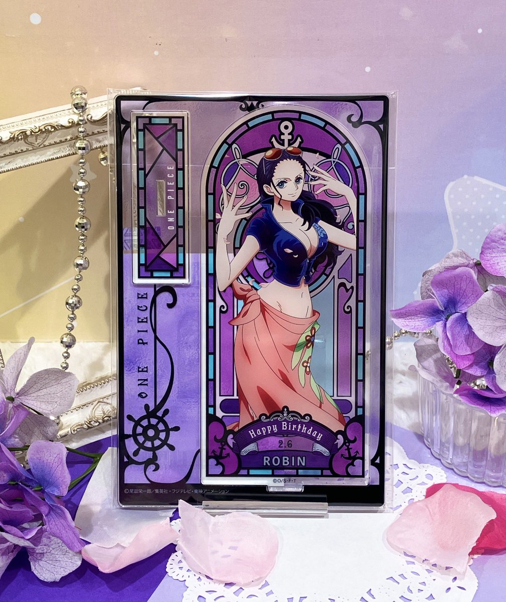 新商品】麦わらストア限定 ワンピース HBDステンドグラス風アクリル