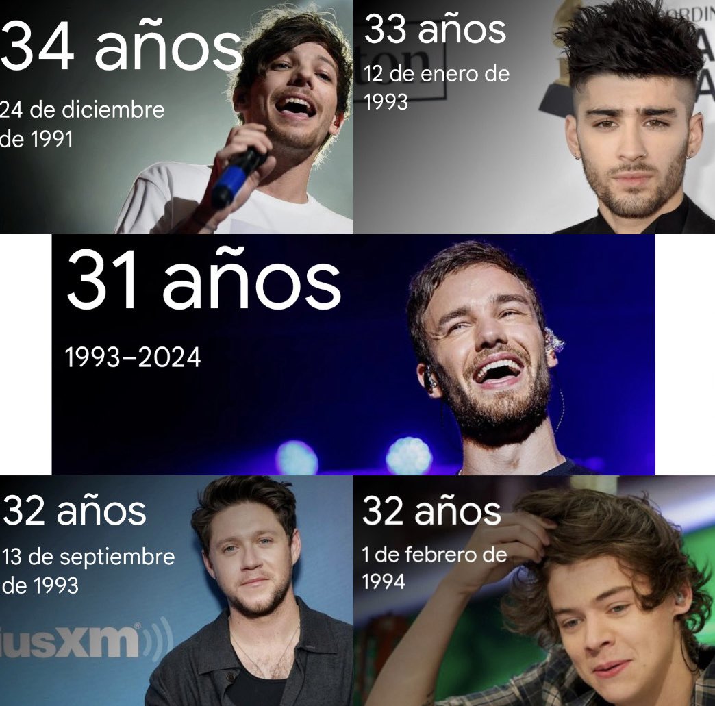Ahora el integrante más joven de 1D siempre será Liam 🥺🤍🕊️