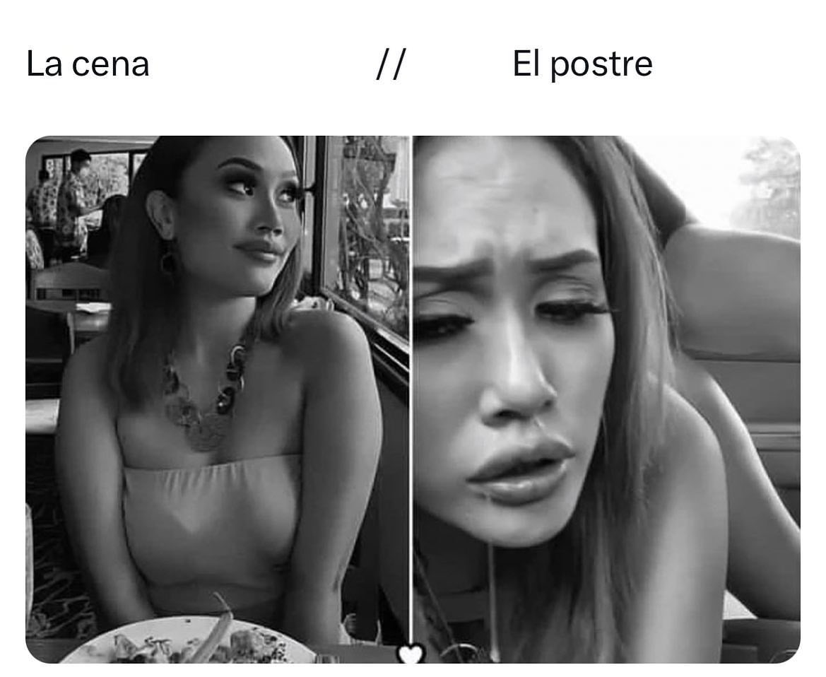 La cena  // el postre