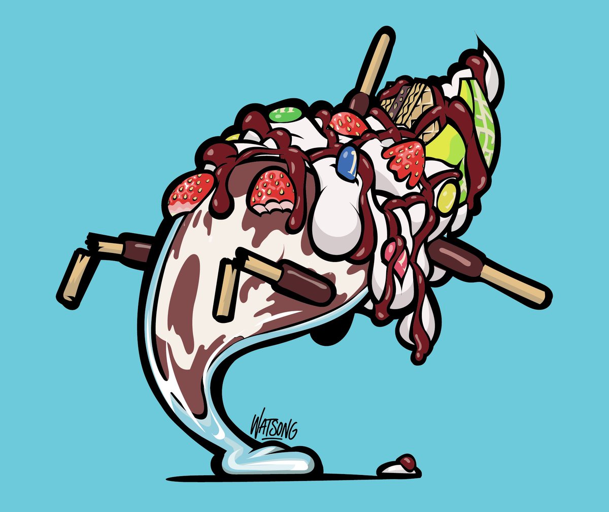 チョコレートパフェゾンビ
#イラストレーター