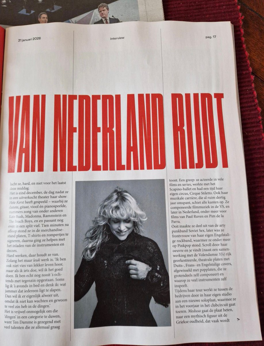 tendamme's tweet photo. In Volkskrant Magazine
 ivm Clubtour 2026 https://t.co/scSlxH0yQq
