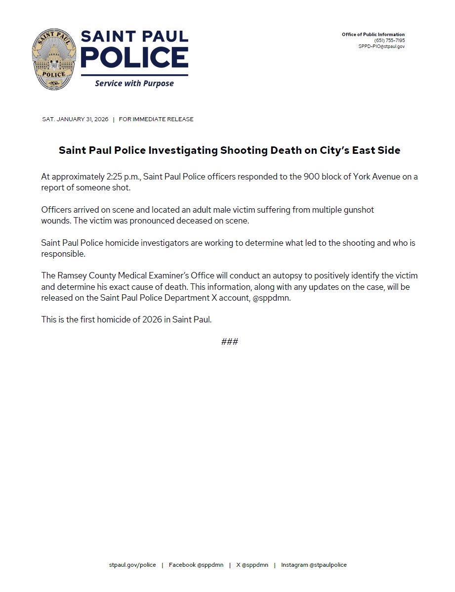 Saint Paul Police Department tweet media