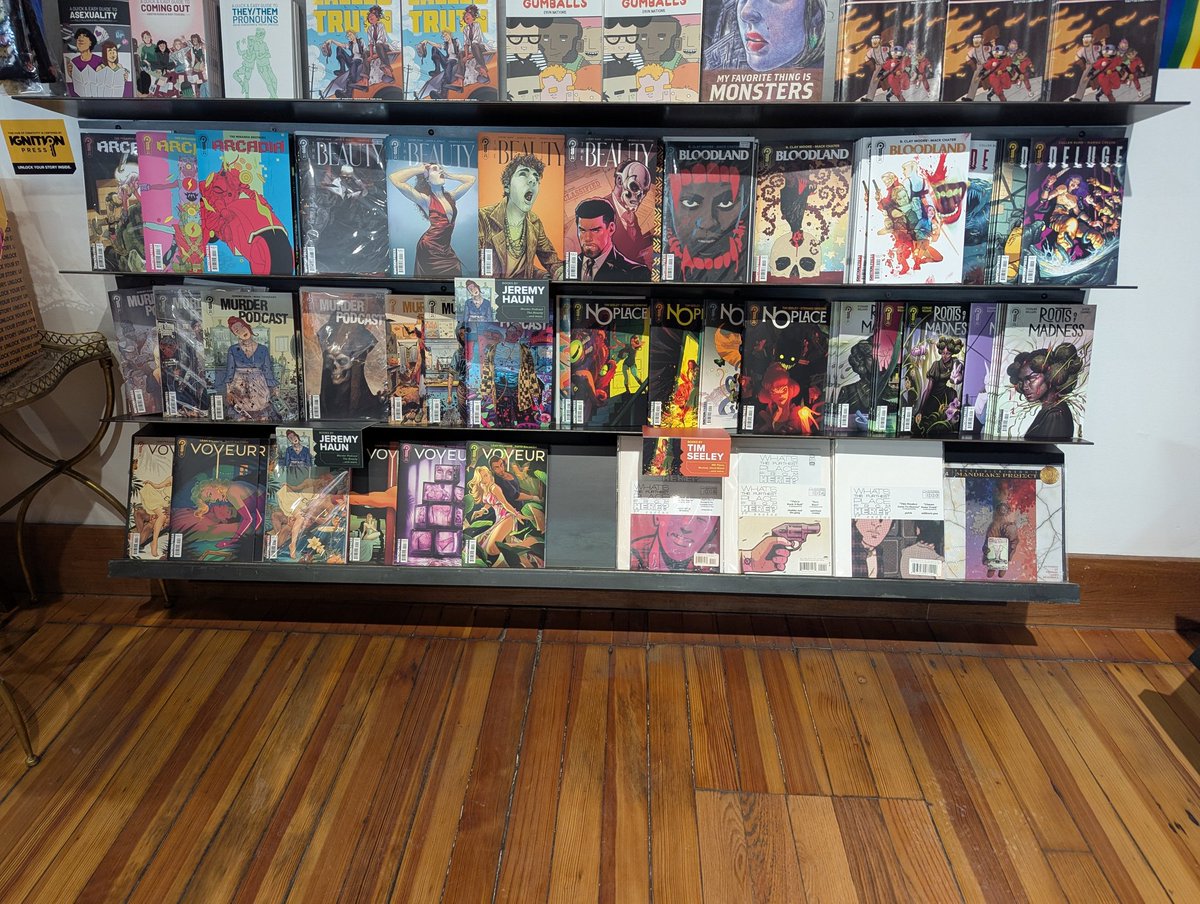 DKnobius's tweet photo. Gotta love it when your favorite comic book shop, @LegendComicsNE supports your favorite new comic line, @ignitionpress and favorite creators @jerhaun @cullenbunn and more! https://t.co/WS1lBRlNue