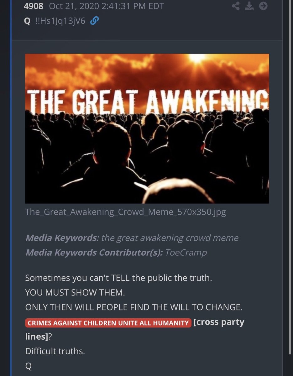 KAGdrogo's tweet image. Epstein is worse than most realized.

The media lied to the entire world saying satanic pedophiles ruling the world was just a “conspiracy theory” — because they are complicit.

It’s time to realize Pizzagate and Q are real.