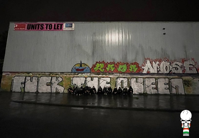 "Fck The Queen"

📍Green Brigade, Celtic FC (Scotland)