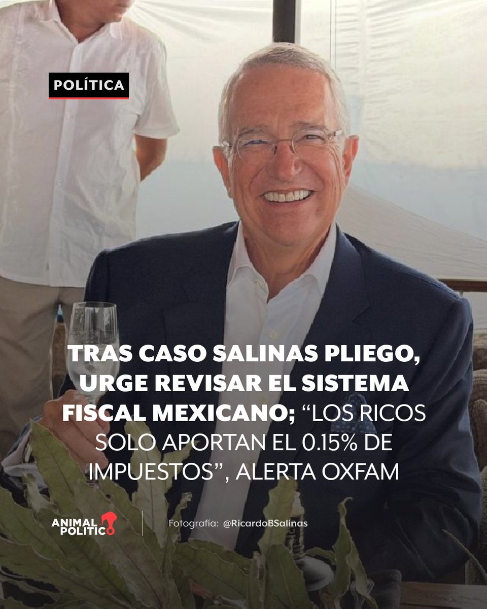 Carlos Brown, directivo de Oxfam México, menciona que  nuestro sistema fiscal actualmente permite a las personas más ricas aportar solo el 0.15% de los impuestos que se recaudan a nivel federal.

“En la capacidad de fuerza en la negociación con la autoridad, le va mejor a quien