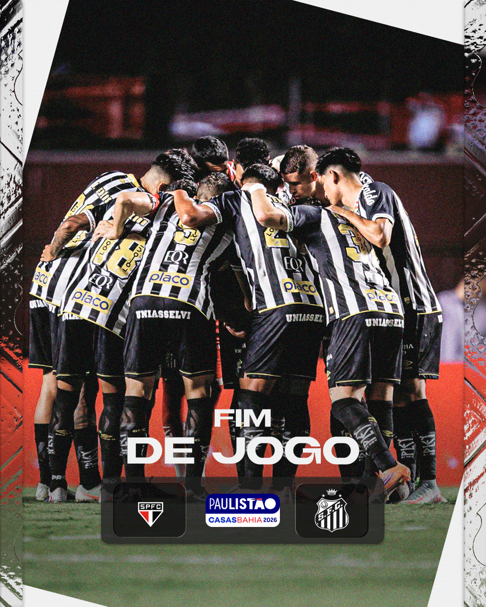SantosFC's tweet photo. Final de SanSão. Santos é derrotado por 2 a 0. https://t.co/N9Ms1RM731