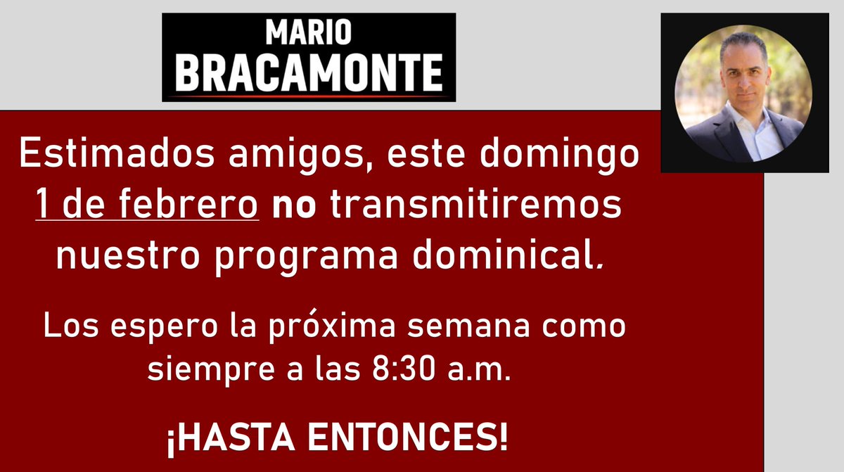 Mario Bracamonte González tweet media