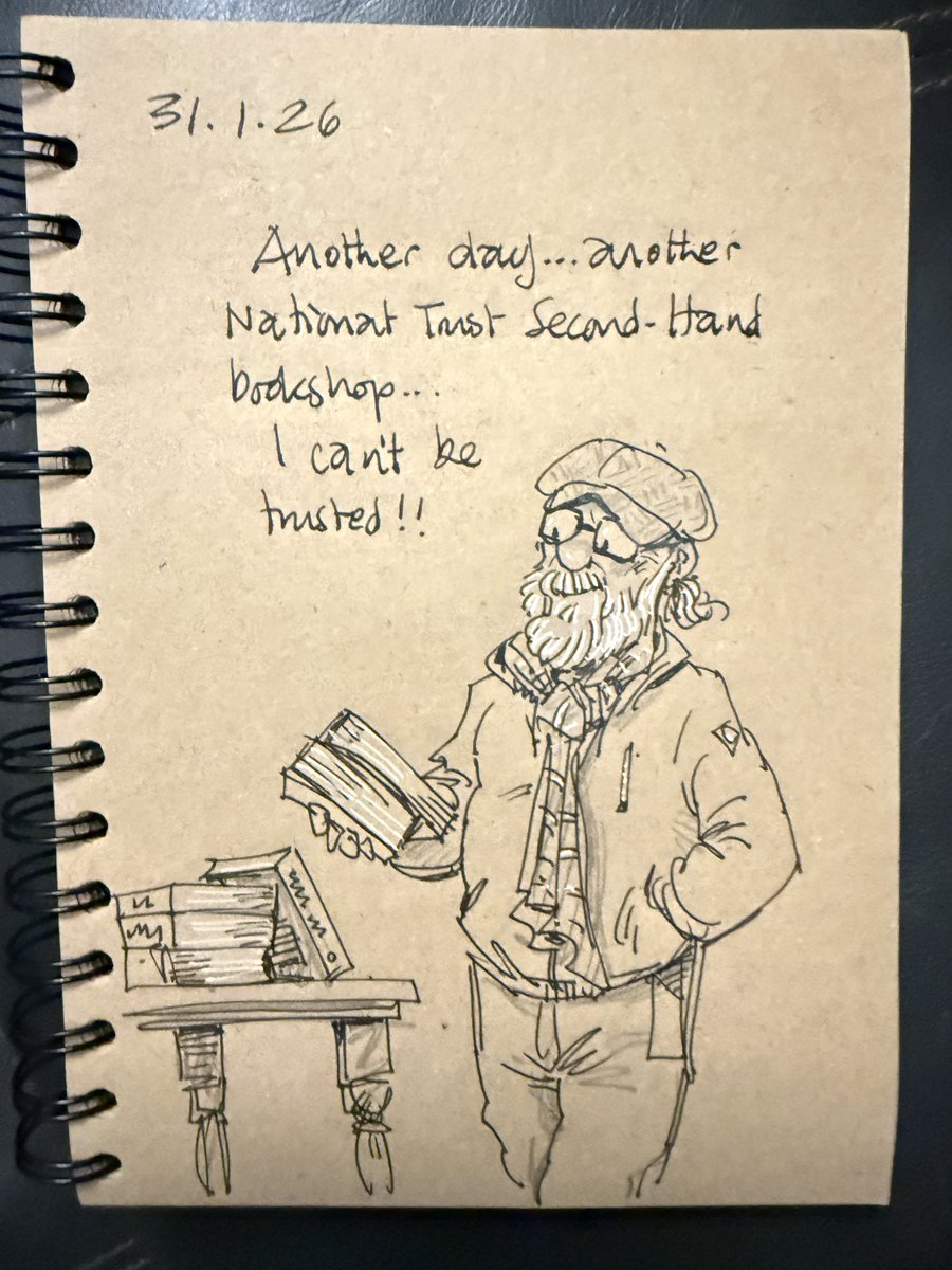 GaryScribbler's tweet image. I always find myself choosing books I wouldn’t usually buy, lovely and cheap - and discovering all sorts of unexpected treats. Today I treated myself to a couple of murder mysteries. Fun times ahead! #doodleaday
