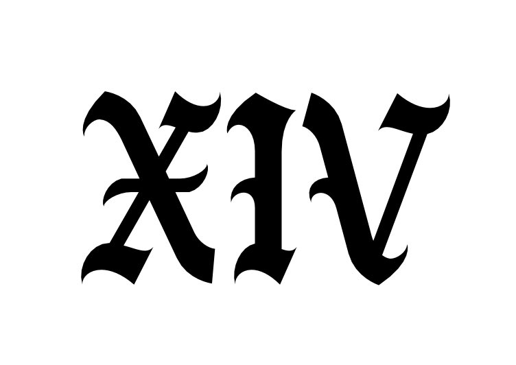 Xiv Number Roman Numerals
