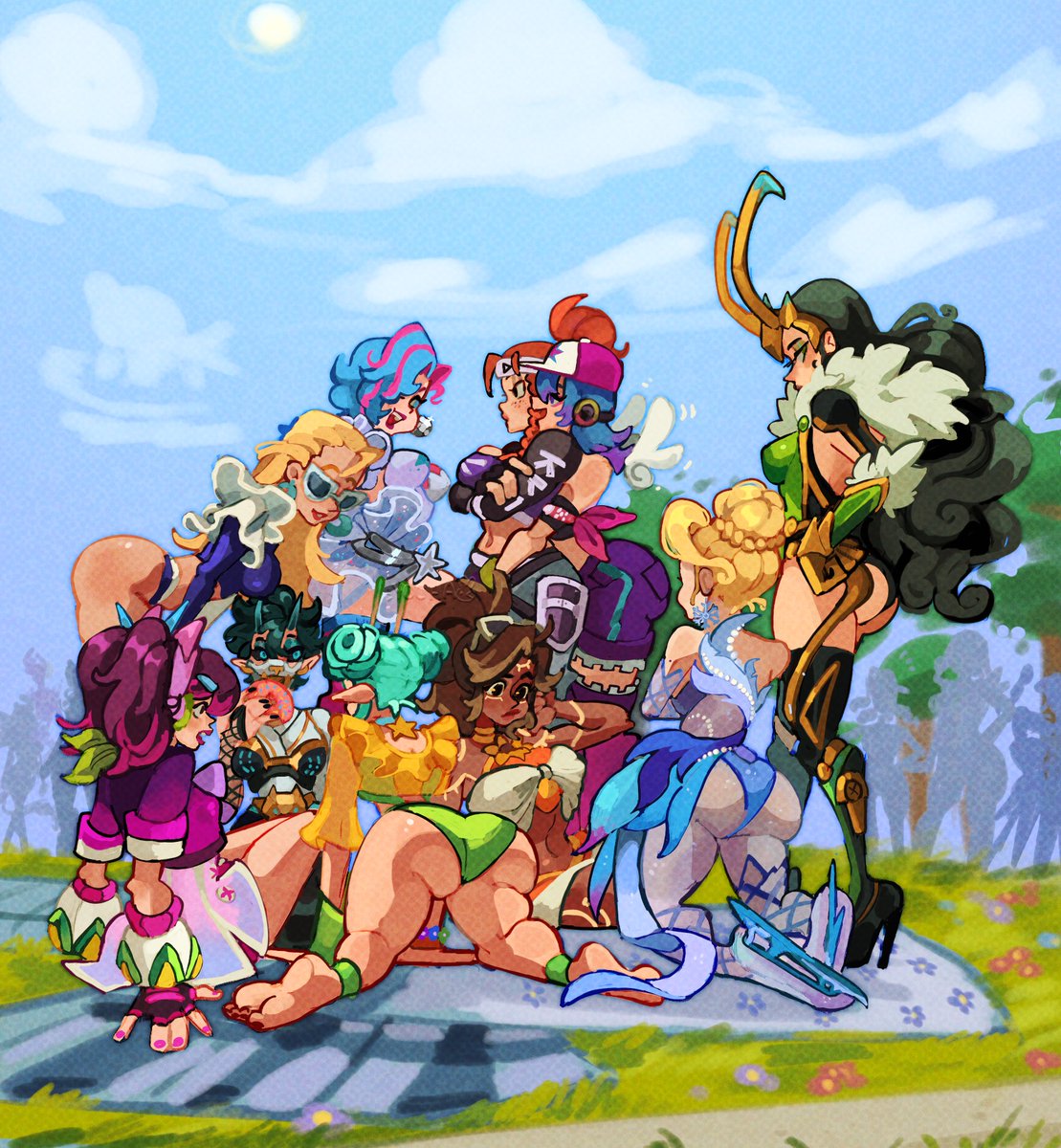 Shout outs to <a href="/yocha_yes/">Yocha -OPEN COMMS-</a>  for making this beautiful piece!! Now if anyone asks which supports i play in #Overwatch2  or #MarvelRivals  lol I can show then this! * PLEASE CONSIDER COMISSIONING THEM WHEN THERE COMISSION ARE OPEN!