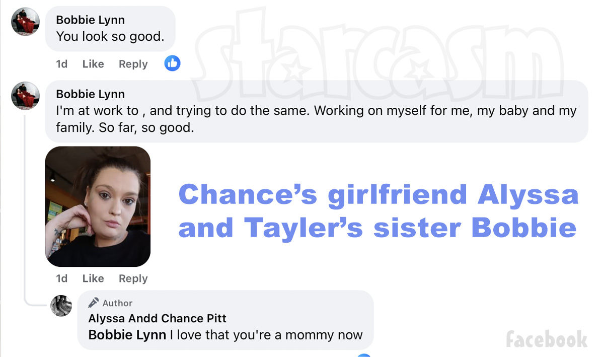 starcasm's tweet image. #LoveAfterLockup Earl Chance Pitt is back in prison and has a parole hearing in May.

Meanwhile, Tayler's sister Bobbie is pregnant! (And she seems quite friendly with Chance's girlfriend and baby mama Alyssa) #LifeAfterLockup