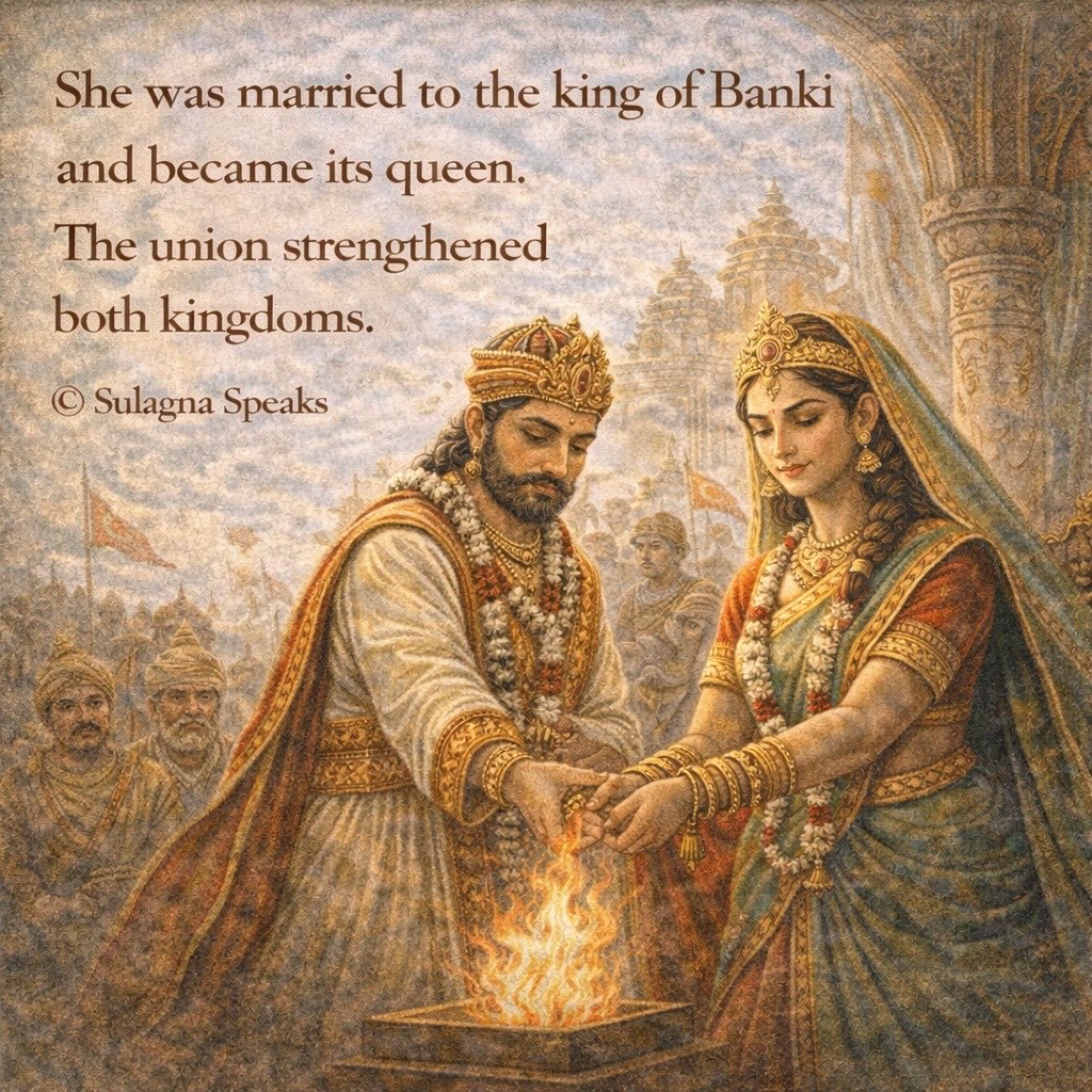 What happens to a culture when its queens are forgotten before we pass on their stories to the next generation?

Pass the story on. #SukaDei

Source: Public domain archives, oral histories, Wikipedia.
Image credit: AI

#OdiaHistory #ForgottenOdiaHeroes #SulagnaSpeaks #OdiaStory