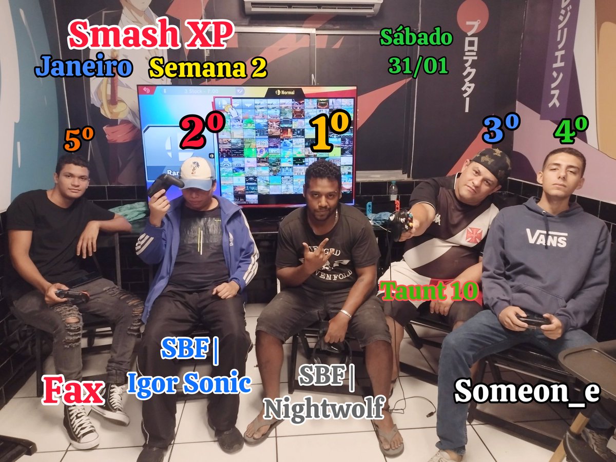 charda_yo's tweet photo. Smash XP é um torneio round robin que começou esse ano com o objetivo de grindar a galera na Baixada Fluminense.
A partir de fevereiro (dia 07/02 já terá) será mensal (uma vez por mês).
Na edição deste Sábado, Nightwolf foi o vencedor do torneio resenha. https://t.co/JbhDseUj6n