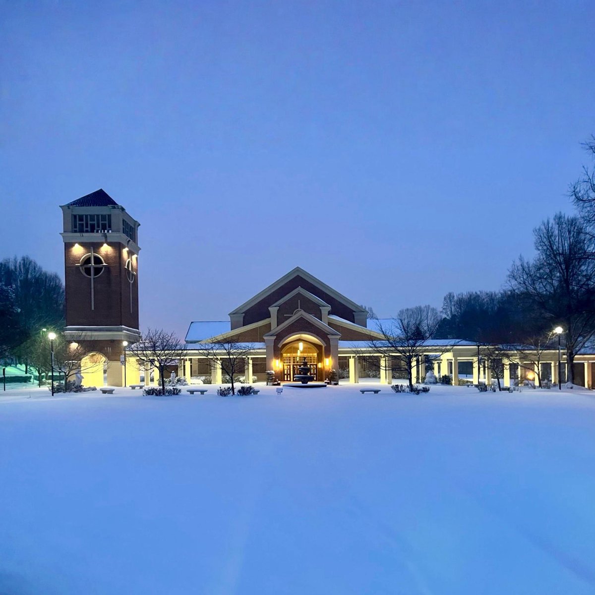 stmarknc's tweet image. Important Weather Update!
Due to weather and road conditions, all activities at St. Mark are canceled for Sunday, February 1.

This includes Mass and Confessions.

The parish campus will remain closed.

Bishop Michael Martin has dispensed the faithful from the Sunday Mass…