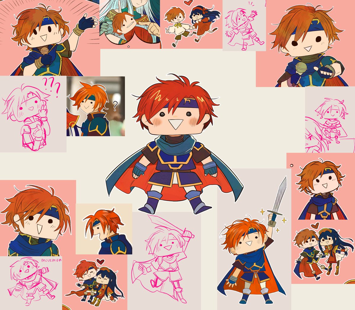 I need to replay FE6 because every time I draw Roy he winds up like this. I'm pretty sure he was different in game but I actually cannot think of him in any other way.