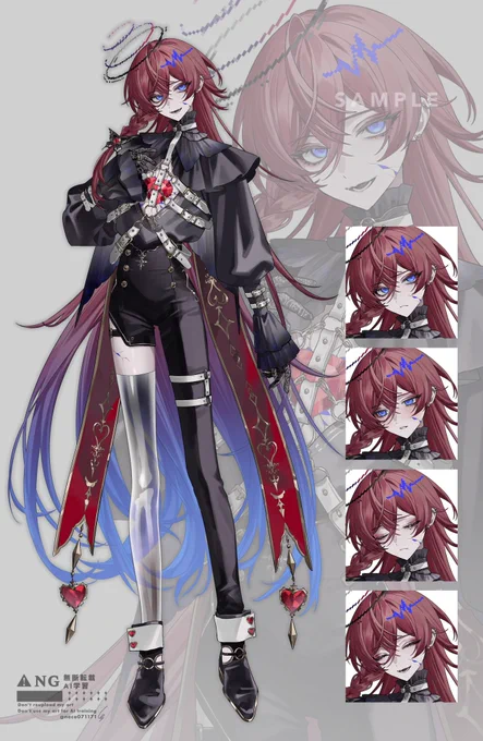 愛熾アイセ( )さんのキャラクターデザイン・立ち絵を担当させていただきました よろしくお願いいたします!