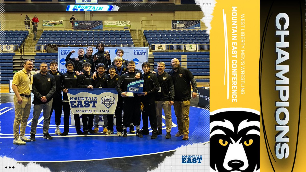 2026 Mountain East Conference Wrestling Champions !!!! 

🐻🤼

🔗 tinyurl.com/bdfp3j3c 

#GoWLU | #TopperNation
