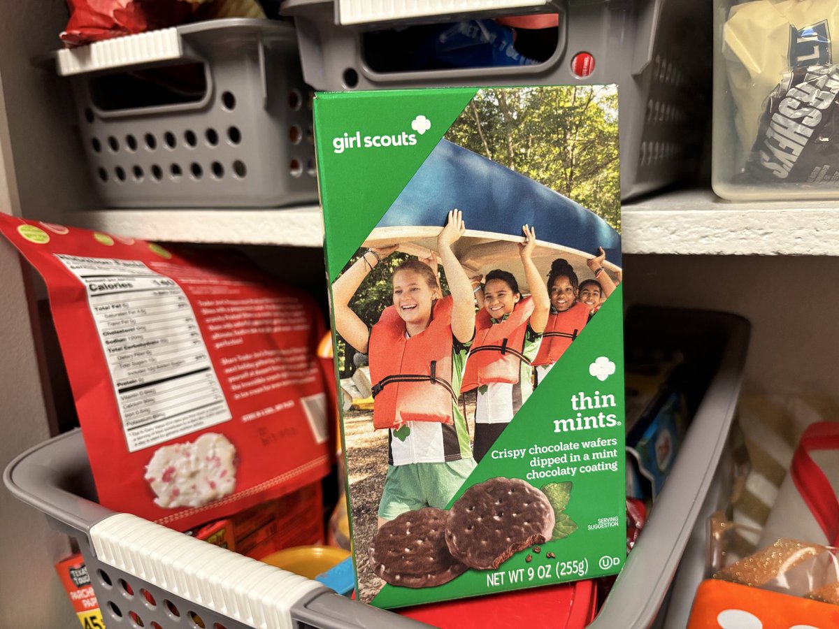 Look what popped up in our pantry😋Honey Ted wasn’t planning on running across a shy quiet #girlscout (&amp; mom)
selling cookies outside the Walmart in the cold. He had $6 in his pocket, so had to get them🤗 

#girlscoutcookieseason✅
#cantresist😋
#quietoneswin🤘