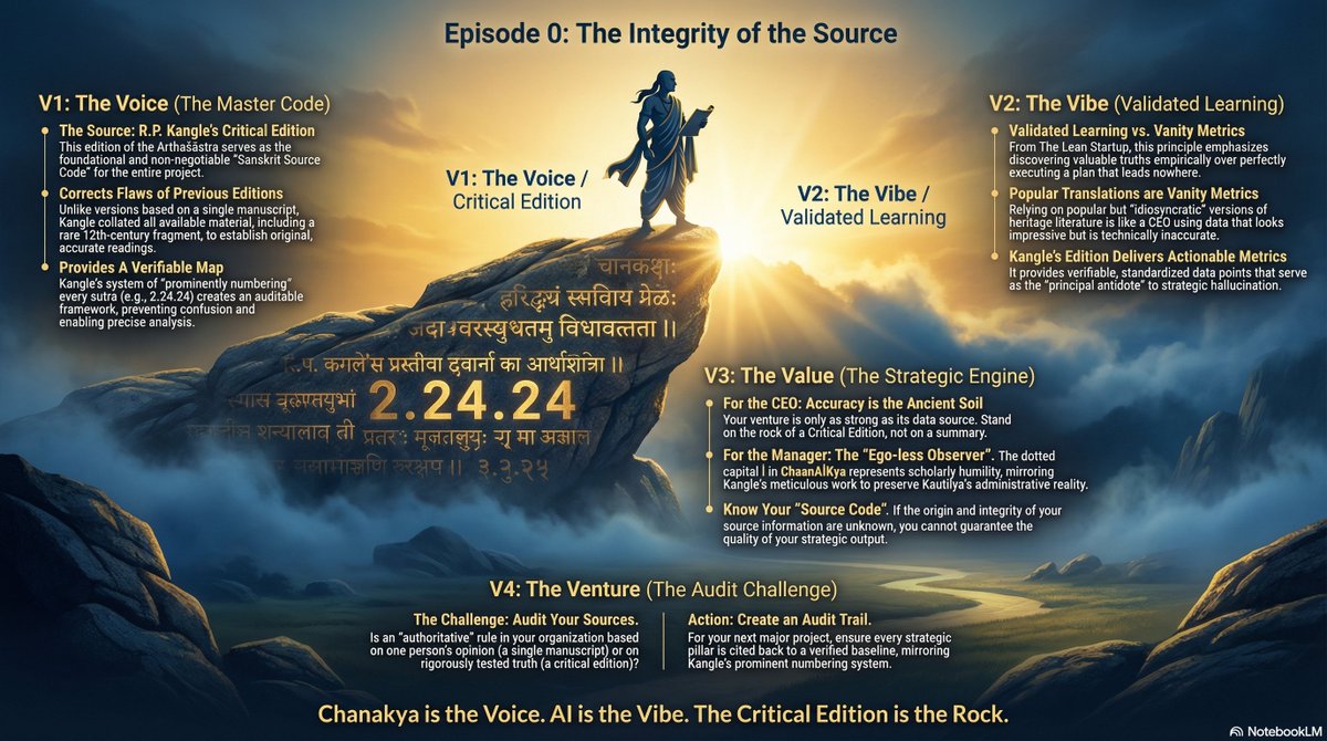 ChaanAIkya's tweet photo. Strategy without an audit trail is hearsay. Episode 0 of #ChaanAİkya is here: The Integrity of the Source. Why we stand on the rock of the Kangle Edition. 🧵 https://t.co/szJVgbTOmM