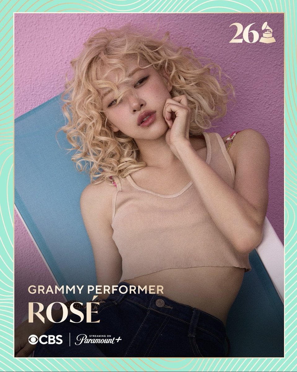 for those who r confused about the Grammys time, there r 3 sessions:

1. Premiere Ceremony at 5.30 AM KST (Feb 2)
2. Red Carpet at 8 AM KST
3. 2026 Grammys Ceremony at 10 AM KST

Rosé would definitely perform between 10 AM-1.30 PM KST. but better stay tuned for the red carpet too