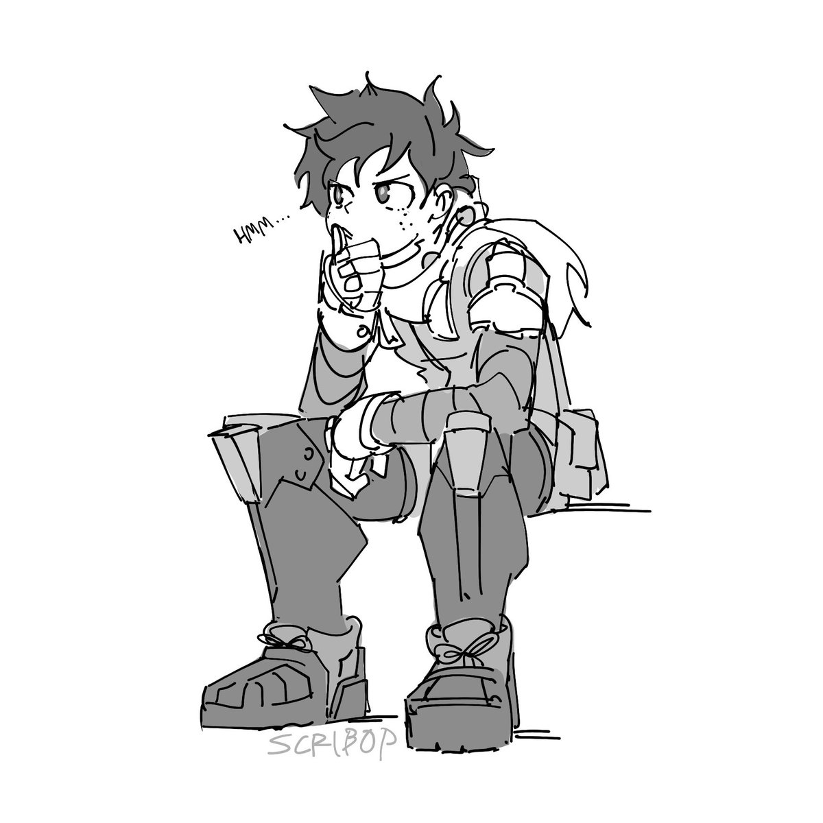 scribop's tweet image. shh he’s forming a thought #mha